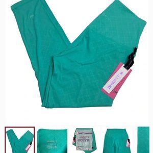 SHEFIT Boss Leggings in Fierce Teal Green size Large